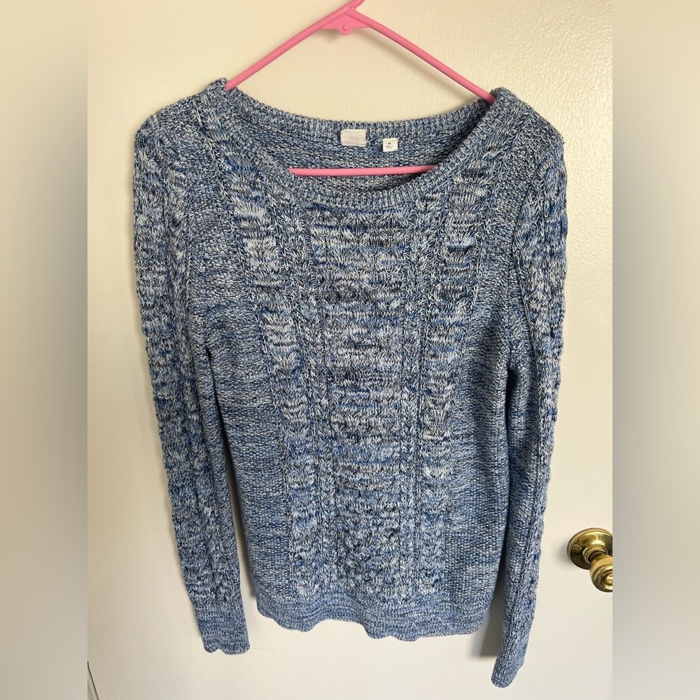 Blue thick sweater
